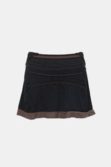 Miu Miu 2000s Stitched Mini Skirt