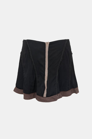 Miu Miu 2000s Stitched Mini Skirt