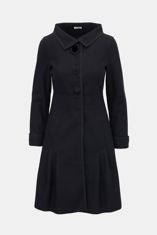 Miu Miu 2006 Wool Applique Coat