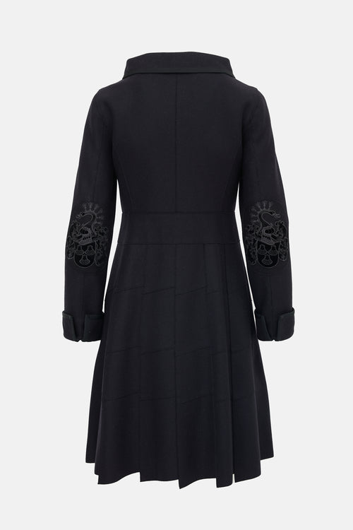Miu Miu 2006 Wool Applique Coat