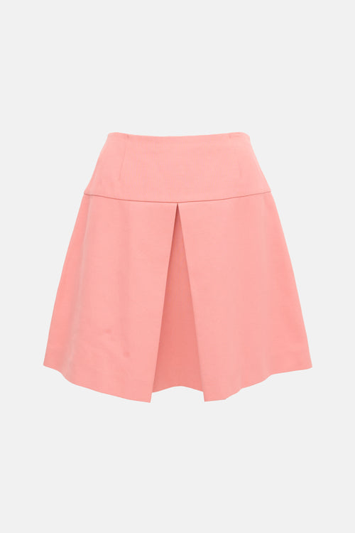 Miu Miu 2007 Pleated Mini Skirt