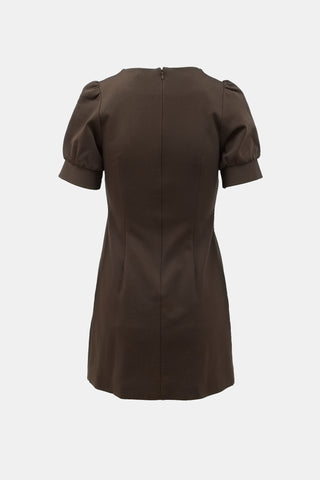 Miu Miu 2008 Velvet Bow Shift Dress