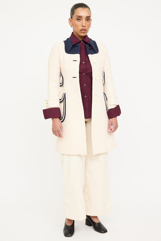 Miu Miu 2013 Wool Panelled Coat
