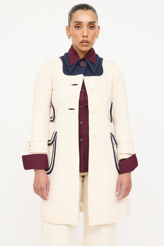 Miu Miu 2013 Wool Panelled Coat