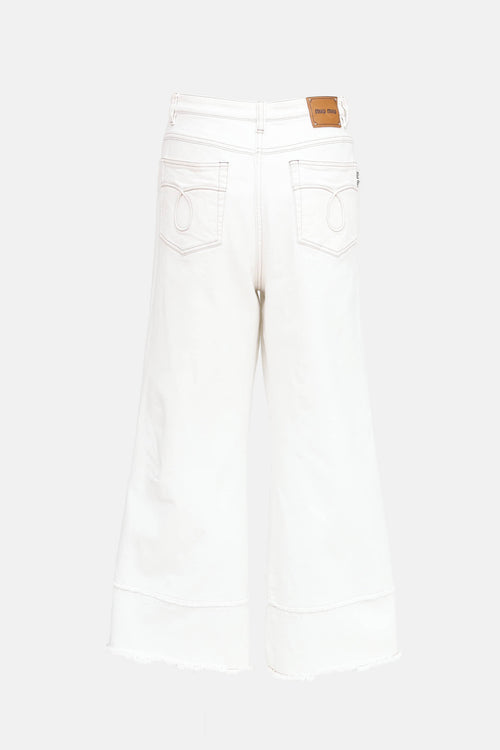 Miu Miu 2017 Frayed Hem Jeans