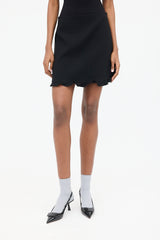 Miu Miu 2017 Ruffle Trim Mini Skirt