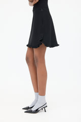 Miu Miu 2017 Ruffle Trim Mini Skirt