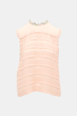 Miu Miu 2017 Silk Crepe Pleated Top