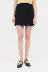 Miu Miu 2018 Scallop Hem Mini Skirt