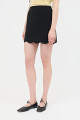 Miu Miu 2018 Scallop Hem Mini Skirt