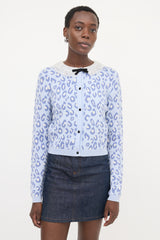 Miu Miu 2019 Cropped Intarsia Cardigan