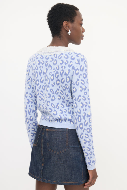 Miu Miu 2019 Cropped Intarsia Cardigan