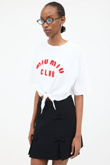 Miu Miu 2021 Embroidered Knot T-Shirt