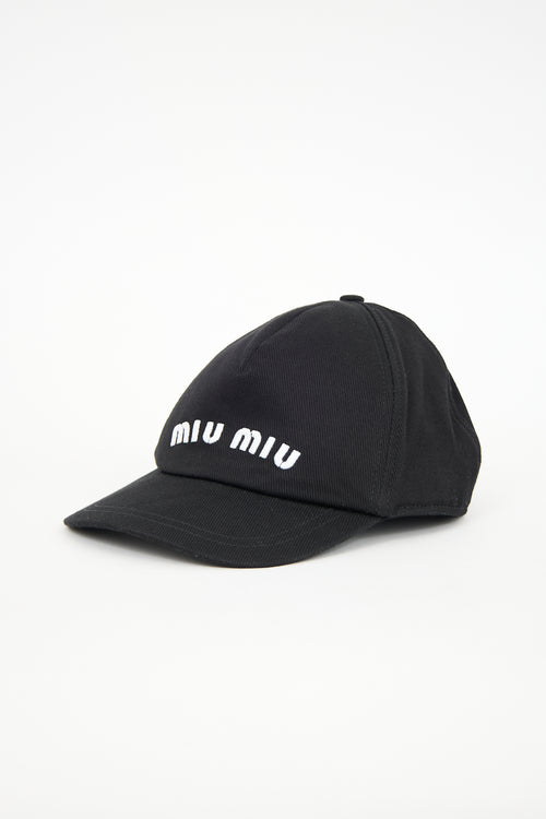 Miu Miu 2023 Embroidered Logo Baseball Hat