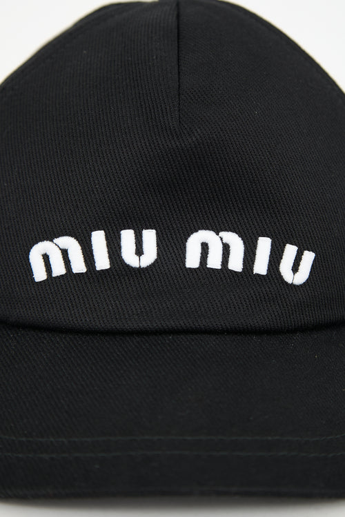 Miu Miu 2023 Embroidered Logo Baseball Hat