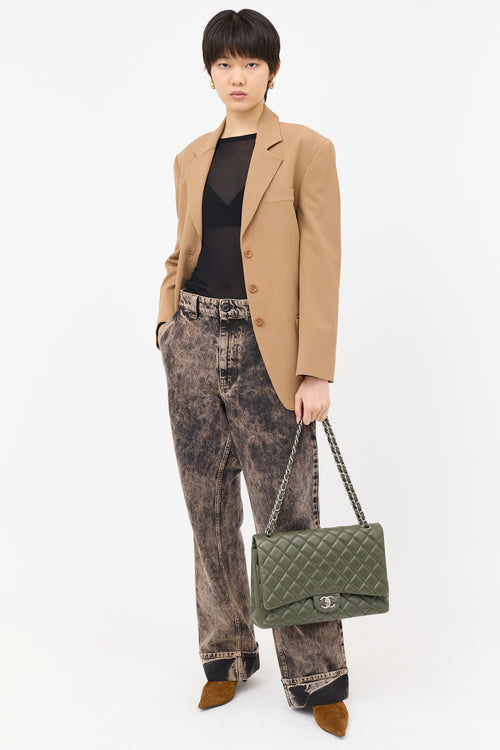 Miu Miu Acid Wash Straight Leg Jeans