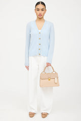 Miu Miu Leather Madras Top Flap Bag