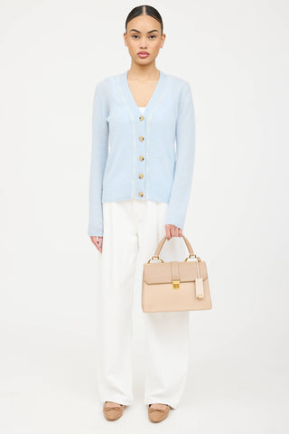 Miu Miu Leather Madras Top Flap Bag