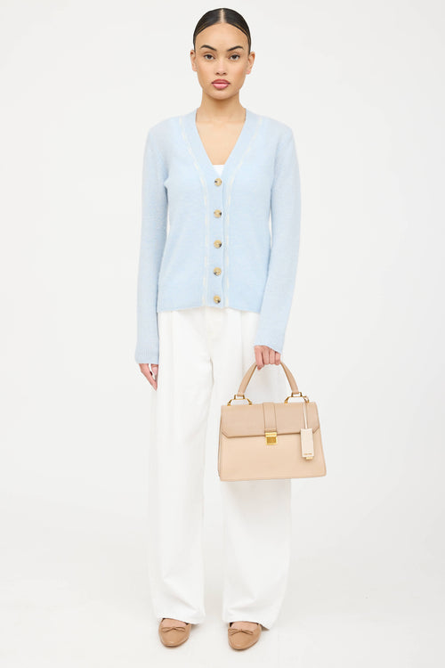 Miu Miu Leather Madras Top Flap Bag