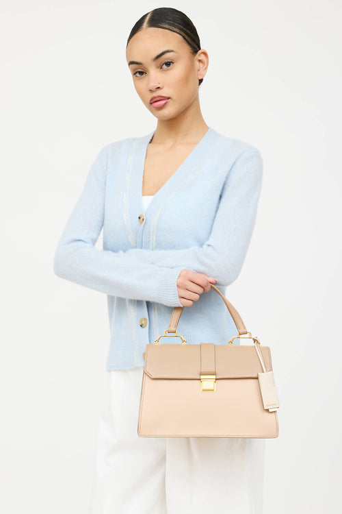 Miu Miu Leather Madras Top Flap Bag