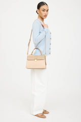 Miu Miu Leather Madras Top Flap Bag