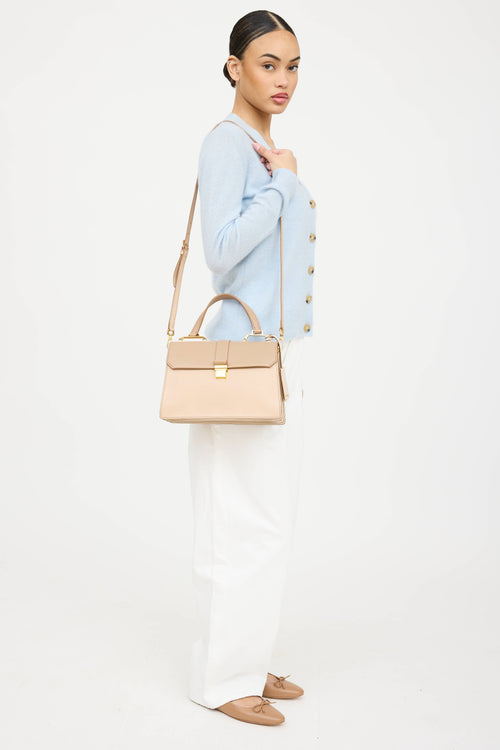 Miu Miu Leather Madras Top Flap Bag