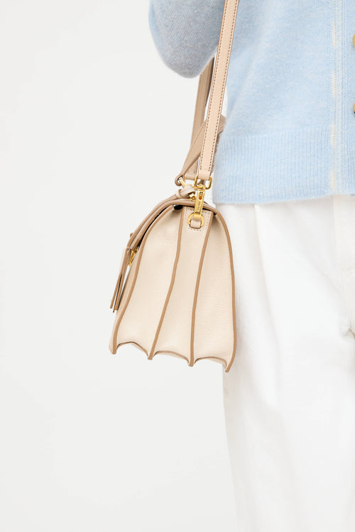 Miu Miu Leather Madras Top Flap Bag