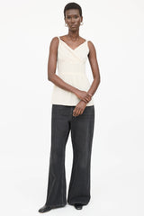 Miu Miu Tier Sleeveless Top