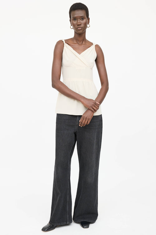 Miu Miu Tier Sleeveless Top