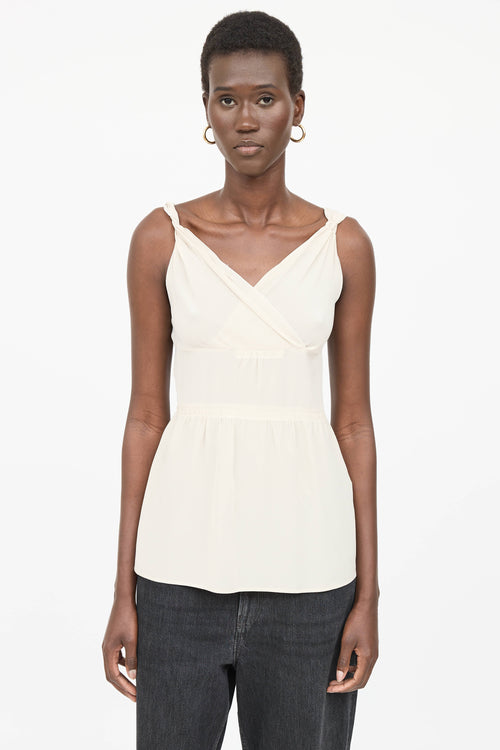Miu Miu Tier Sleeveless Top