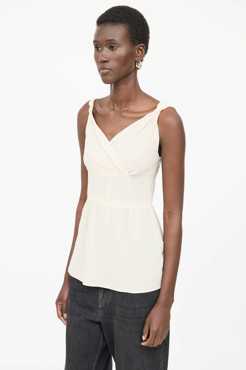 Miu Miu Tier Sleeveless Top