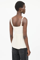 Miu Miu Tier Sleeveless Top