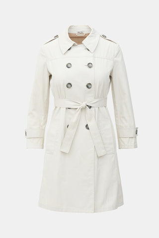 Miu Miu Belted Trench Coat