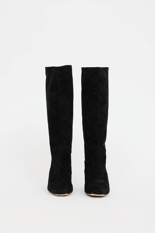 Miu Miu Crystal Heel Boot