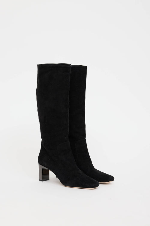 Miu Miu Crystal Heel Boot