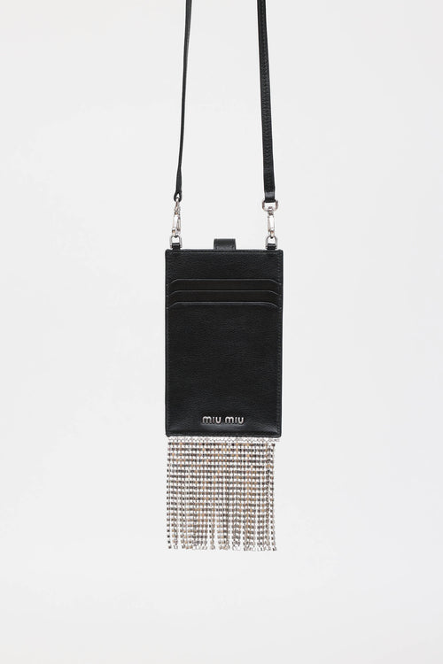 Miu Miu Crystal Fringe Crossbody Pouch