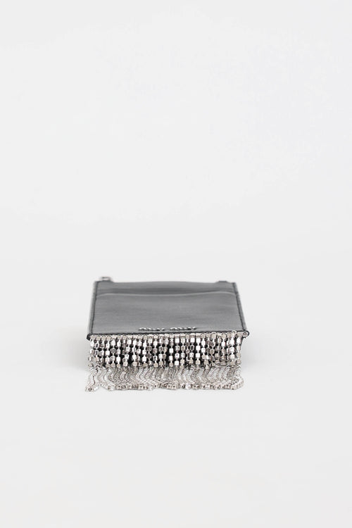 Miu Miu Crystal Fringe Crossbody Pouch