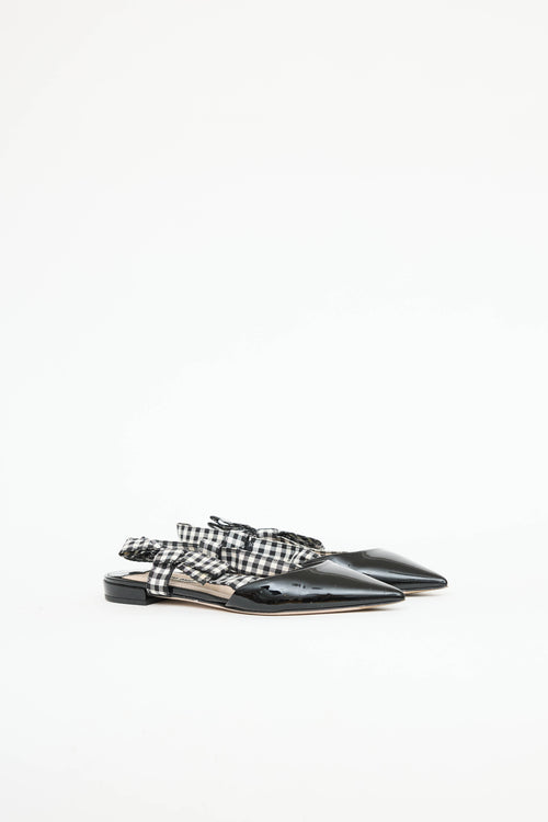 Miu Miu Patent Slingback Flat