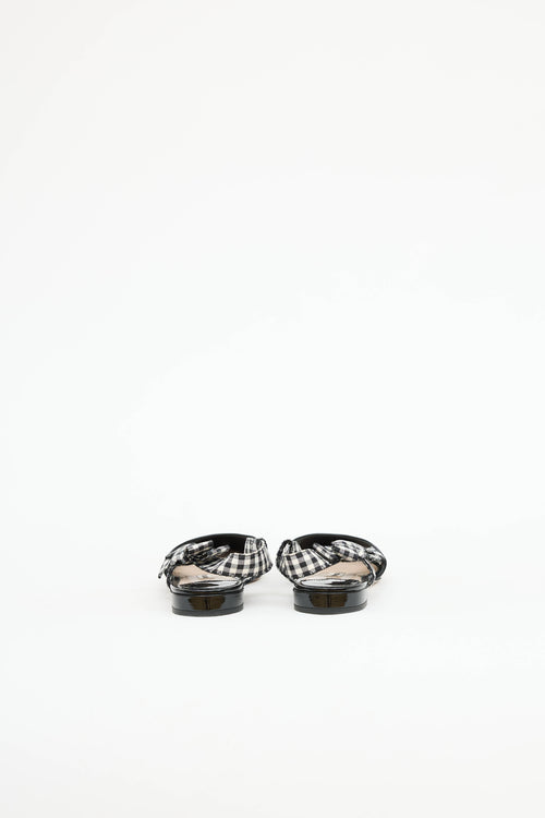 Miu Miu Patent Slingback Flat