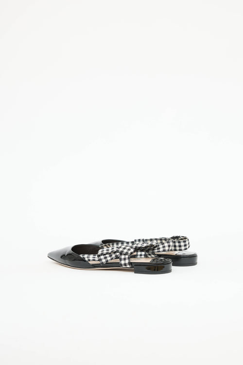 Miu Miu Patent Slingback Flat