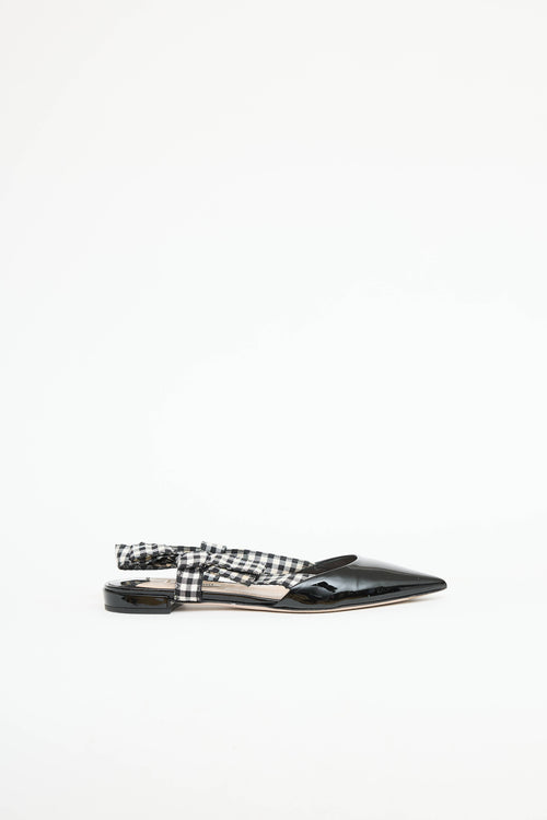Miu Miu Patent Slingback Flat