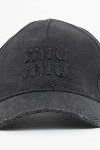 Miu Miu Denim Baseball Cap