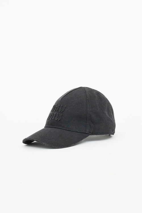 Miu Miu Denim Baseball Cap