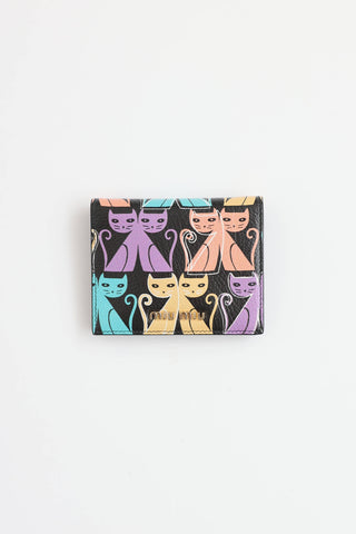 Miu Miu Printed Madres Bi-Fold Wallet