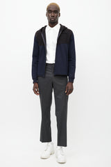 Miu Miu Black & Navy Zip Hoodie