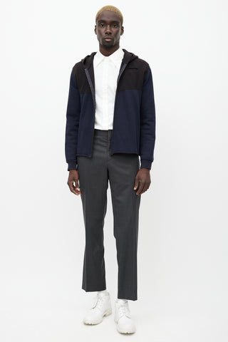 Miu Miu Black & Navy Zip Hoodie