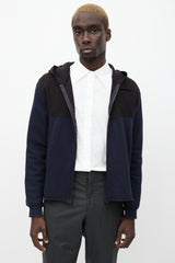 Miu Miu Black & Navy Zip Hoodie