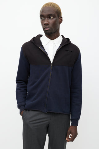 Miu Miu Black & Navy Zip Hoodie