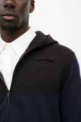Miu Miu Black & Navy Zip Hoodie