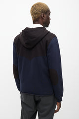 Miu Miu Black & Navy Zip Hoodie